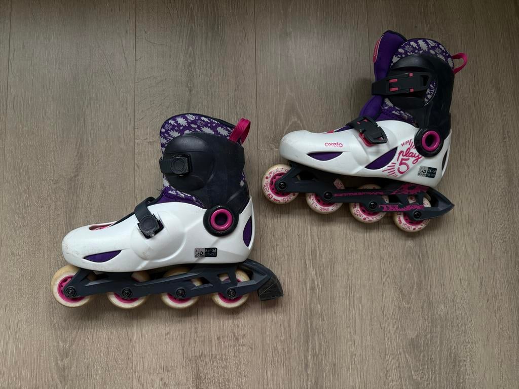 Oxelo verstelbare skates, maat 34-36, Kinderen, Inline skates 4 wielen, Ophalen, Overige merken