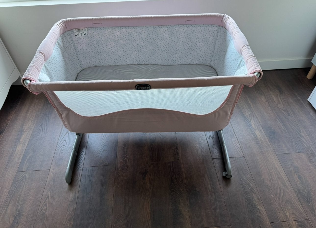 Chicco Next-to-me met matrass, Ophalen, Zo goed als nieuw, Minder dan 140 cm, Minder dan 70 cm
