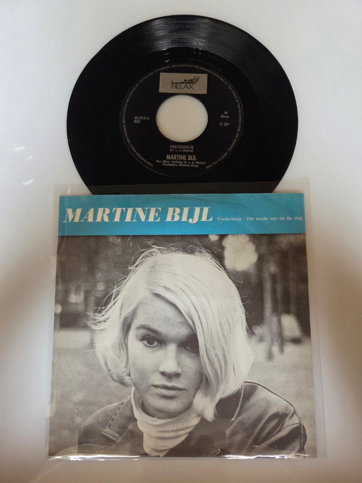 Martine Bijl - Frederiekje, Ophalen of Verzenden, Gebruikt, 7 inch