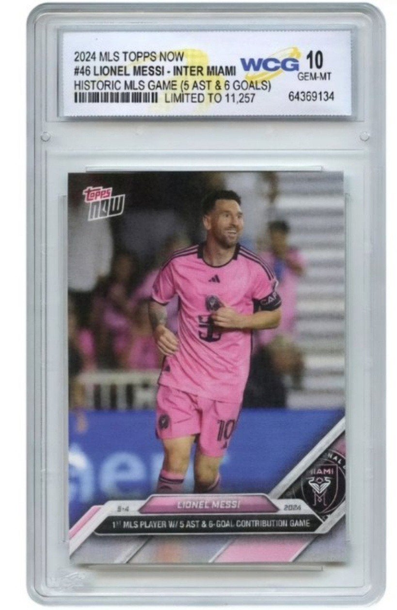 Lionel Messi Topps Now MLS Inter Miami WCG 10 GEM-MT, Ophalen of Verzenden, Nieuw, Buitenlandse clubs, Spelerskaart