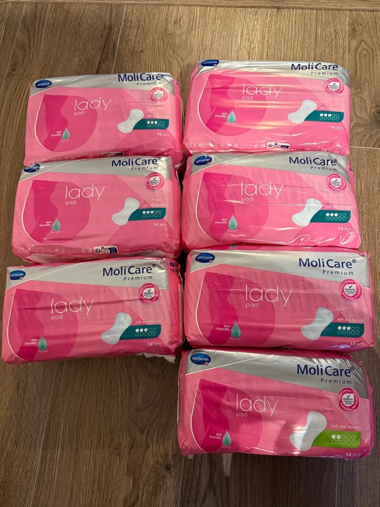 Molicare ladypads 2 druppels 1x en 3 druppels 6x, Diversen, Ophalen of Verzenden, Nieuw