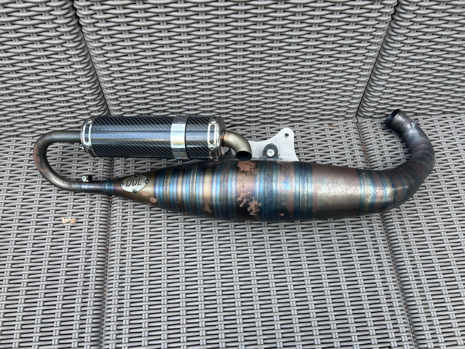 180cc DDL special 55slag race uitlaat (onderdelen), Ophalen of Verzenden, Zo goed als nieuw