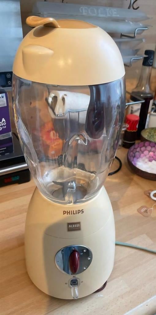 Alessi Philips Blender - Vintage Design Keukenapparaat, Ophalen, Zo goed als nieuw, Blender