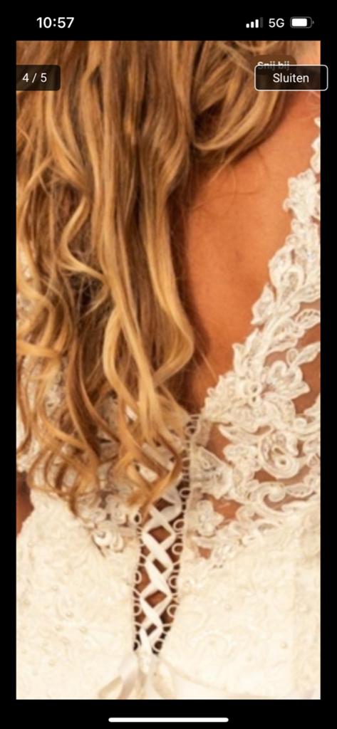 Prachtige Alberto Axu Couture Trouwjurk maat 36, Ophalen, Gedragen, Wit, Trouwjurk