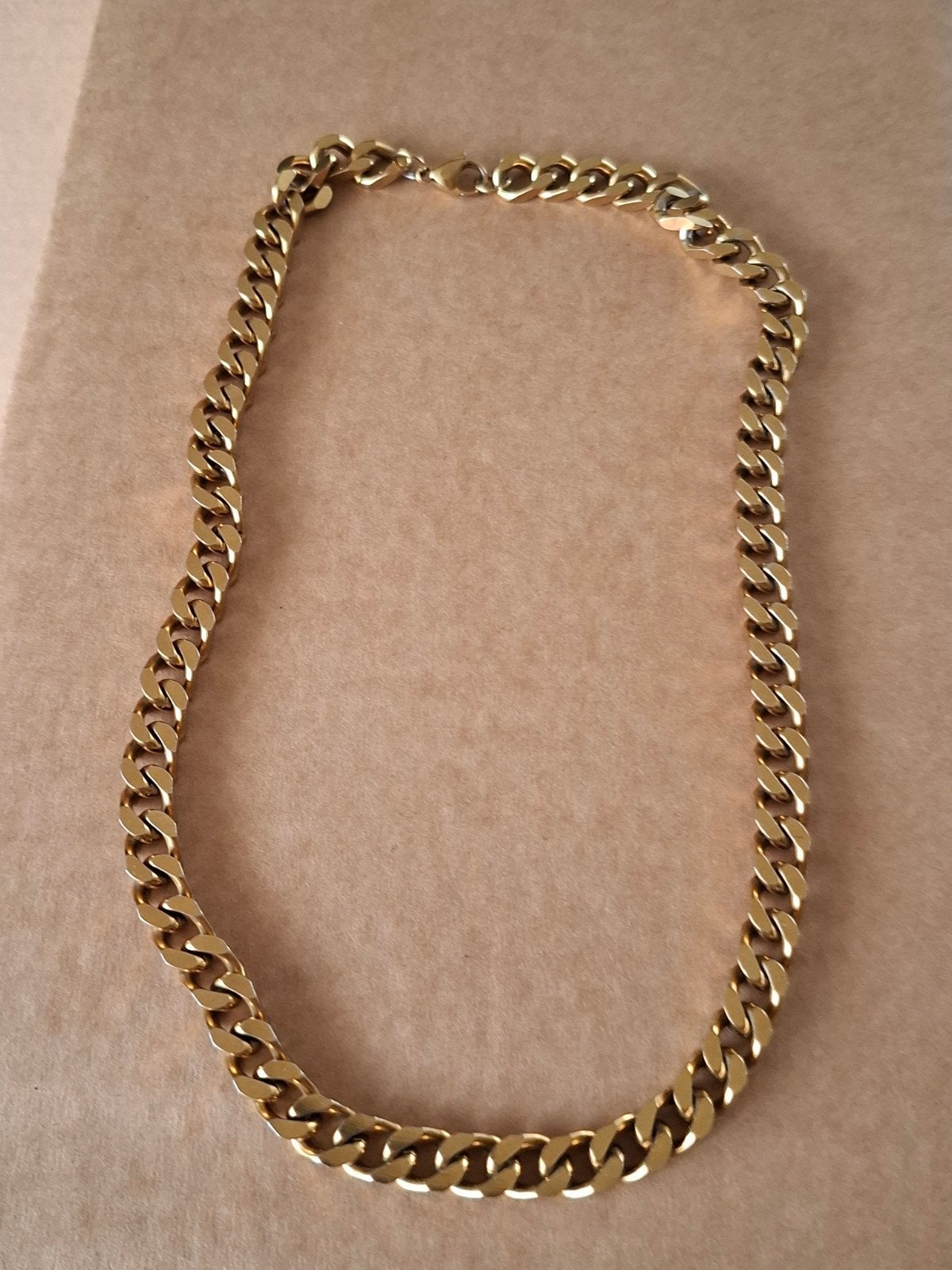 Gouden ketting - schakelketting, Ophalen of Verzenden, Zo goed als nieuw, Goud, Overige materialen