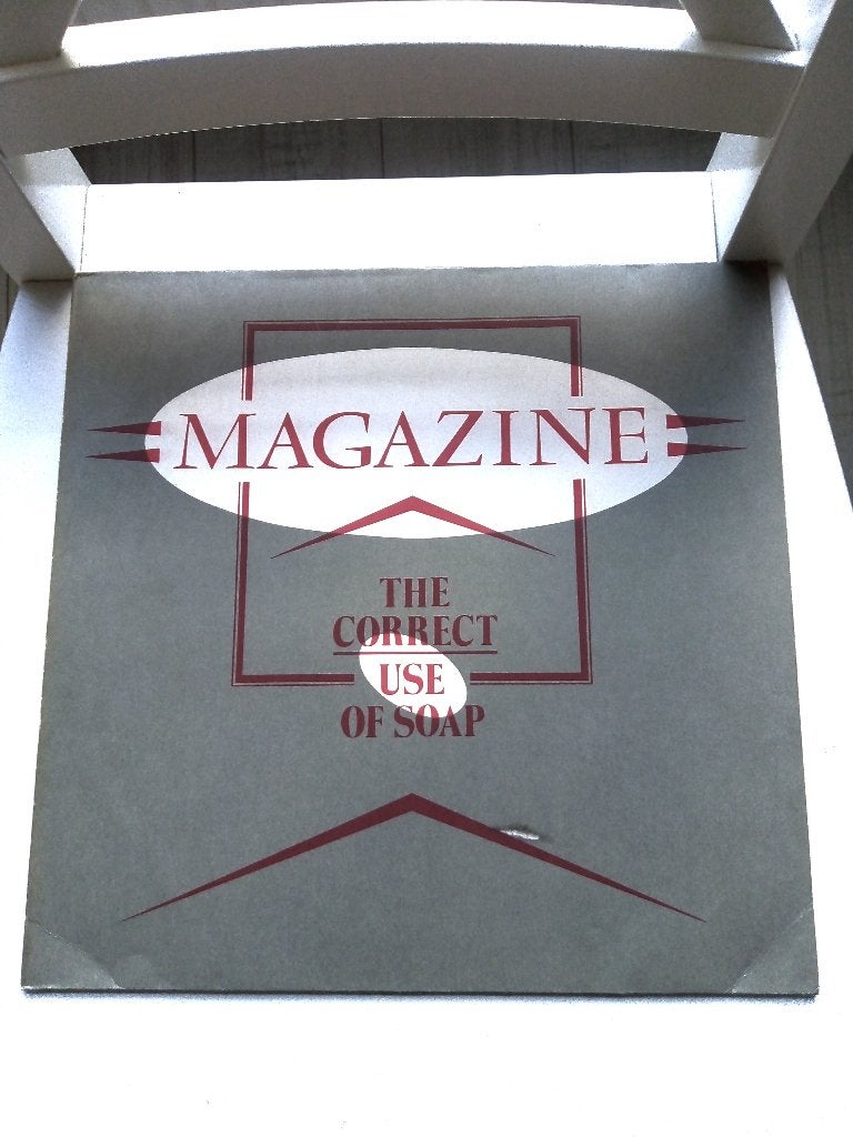 original lp- magazine- the correct use of soap *1980*, LP, Overige genres, Ophalen of Verzenden, Zo goed als nieuw