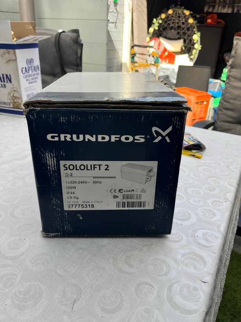 Grundfos Sololift 2 D-2 vuilwaterpomp - Nieuw in doos, Ophalen of Verzenden, Nieuw, Overige typen