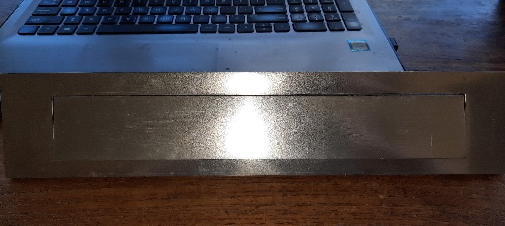 Limburgia briefplaat 786 - 345x70 mm aluminium, Ophalen of Verzenden, Nieuw, Aluminium, Brievenbusklep