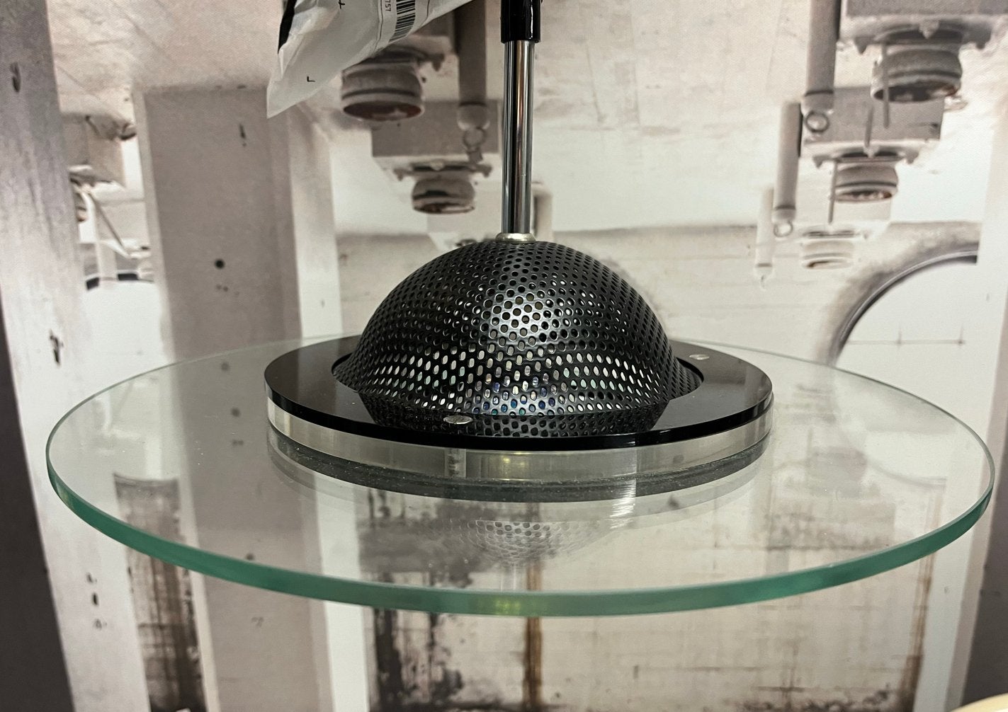 Harco Loor Hanglamp - Glas en Zwart Plexiglas, Overige fittingen, Ophalen of Verzenden, Zo goed als nieuw, Glas
