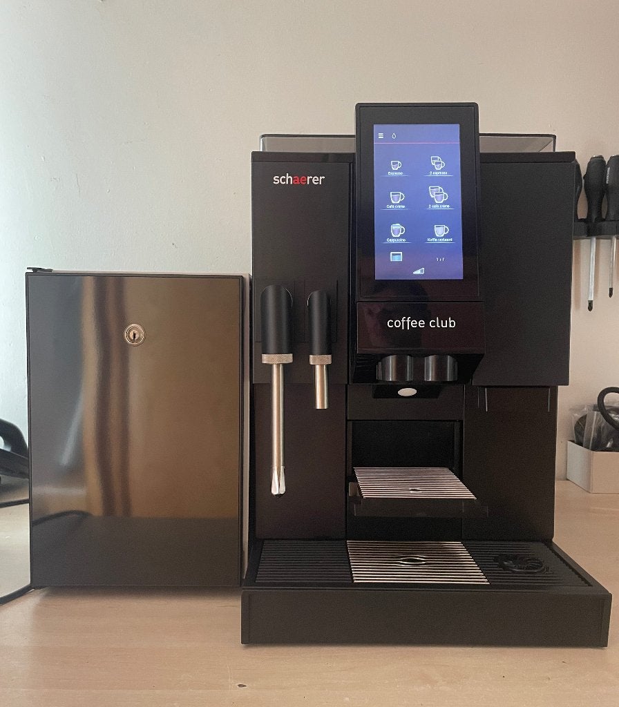 Schaerer Coffee Club (WMF1100S) bonenkoffie met verse melk, Ophalen, Afneembaar waterreservoir, 10 kopjes of meer, Refurbished