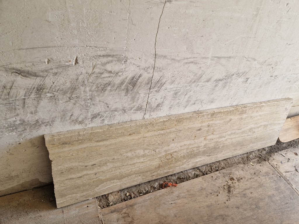 Travertin vensterbank dikte 3 cm, Ophalen, 60 cm of meer, Gebruikt, Overige typen