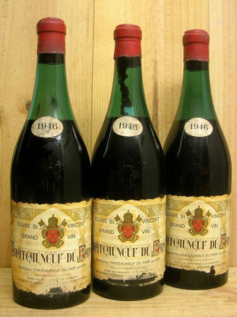 1946 * 80 jaar * 1x CHATEAUNEUF DU PAPE 1946, Verzamelen, Frankrijk, Ophalen of Verzenden, Zo goed als nieuw, Rode wijn