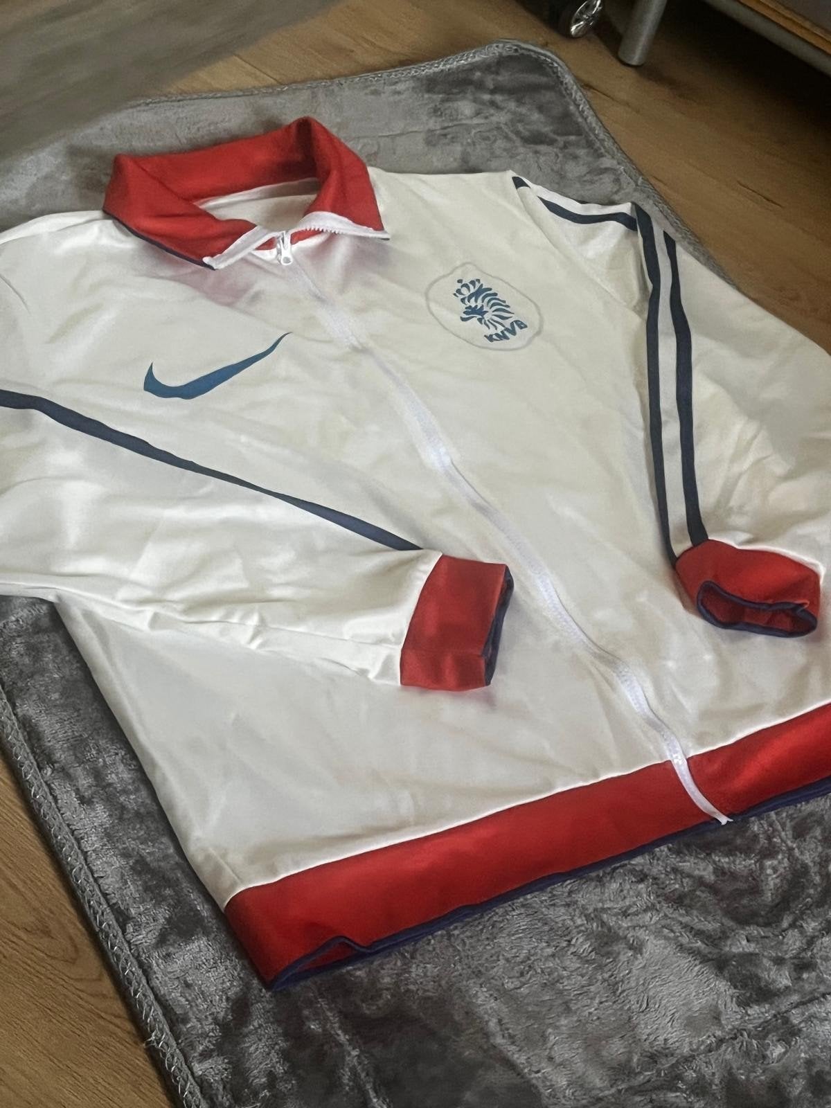 Nederland KNVB Nike Trainingsjack XL, Wit, Nike, Ophalen of Verzenden, Voetbal
