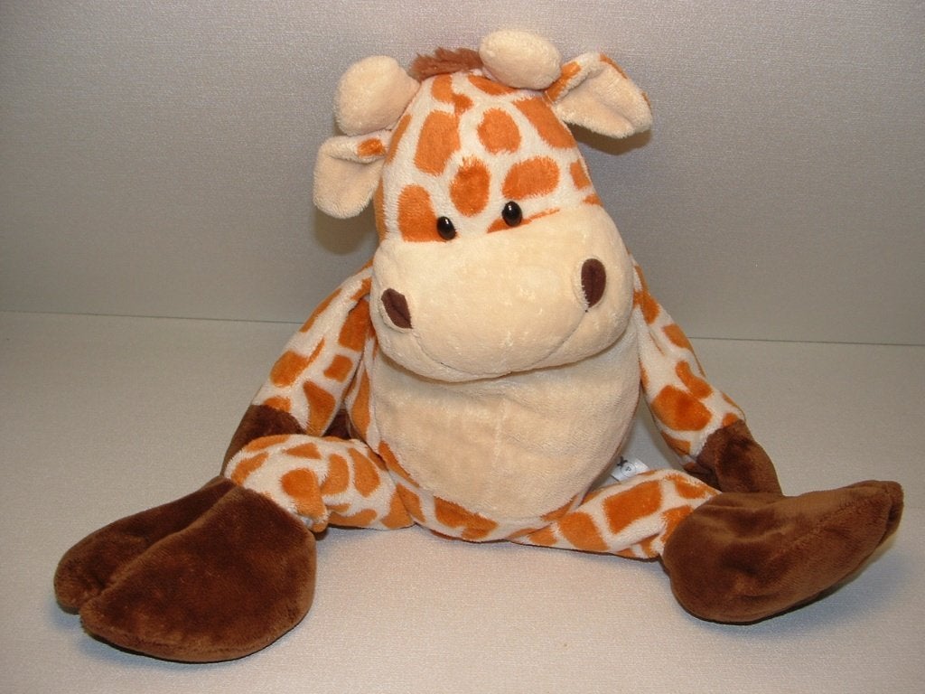 EVORA KRUIDVAT GIRAFFE VELOURS ROOMWIT MET ORANJE, Ophalen of Verzenden, Nieuw, Overige typen