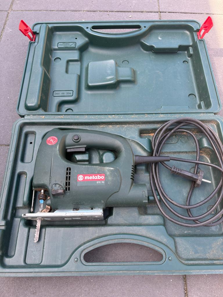 Metabo STE 70 Decoupeerzaag - Groen, Goede Kwaliteit, Gebruikt, Decoupeerzaag, Ophalen of Verzenden, 30 tot 70 mm