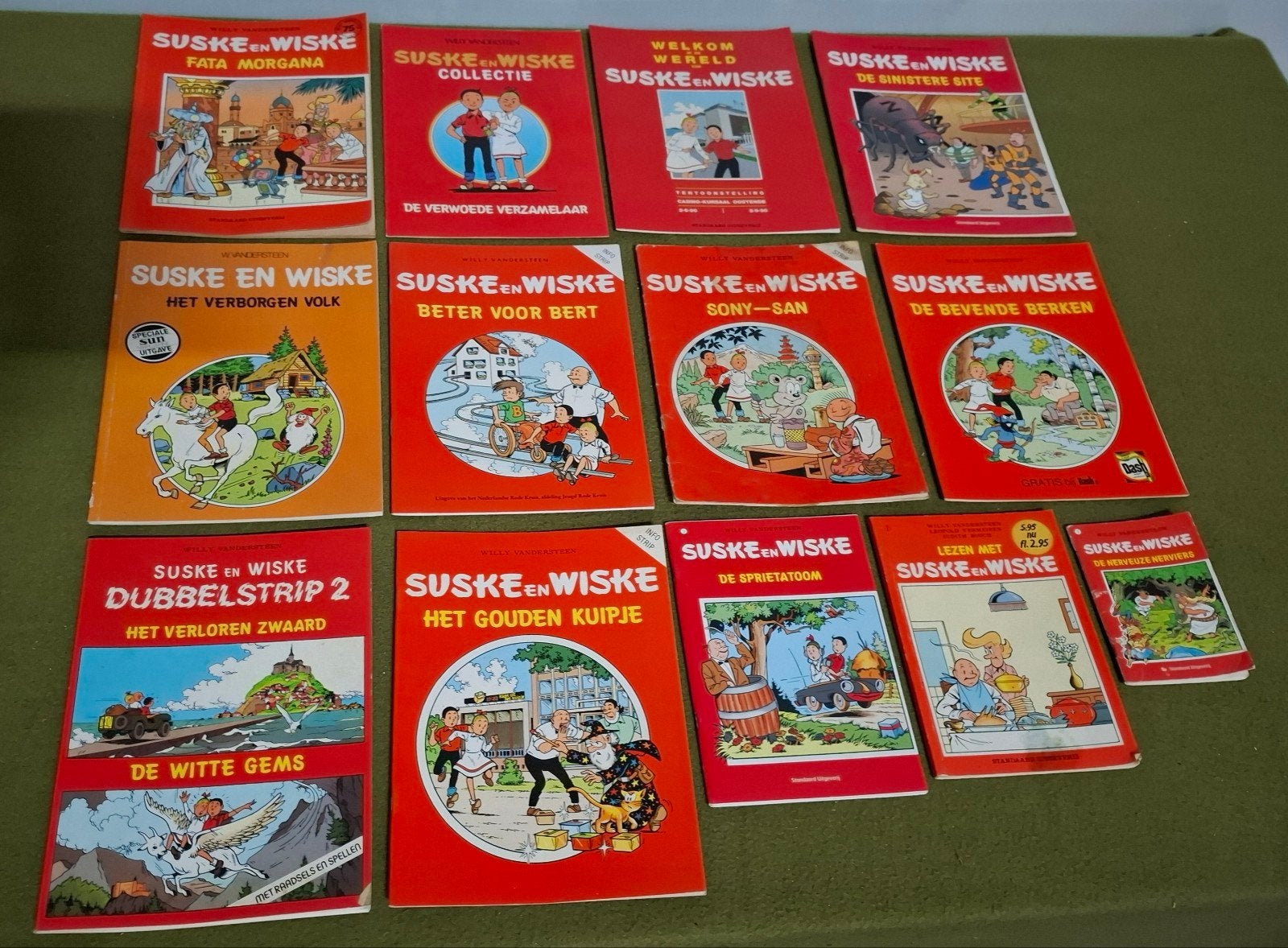 13 speciale uitgaven Suske en Wiske, Boeken, Meerdere stripboeken, Ophalen of Verzenden, Gelezen, Willie Vandersteen