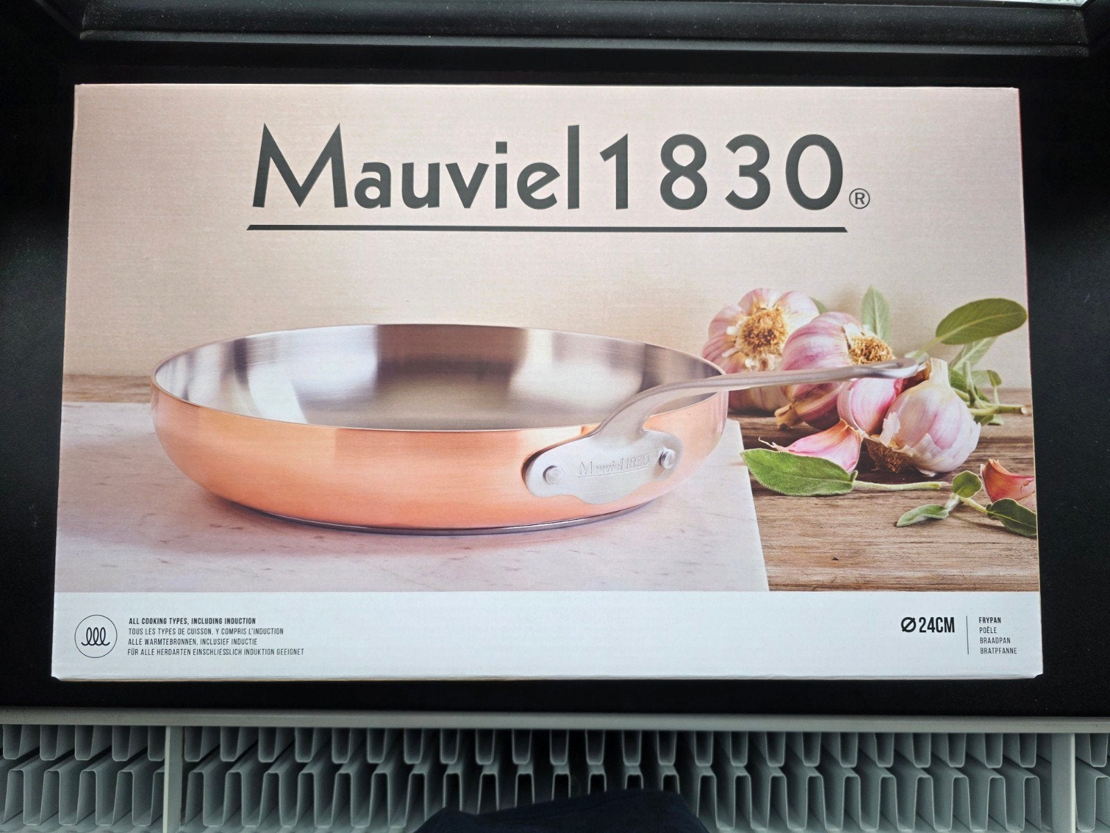 Mauviel 1830 copper pan 24cm - Inductie Geschikt, Koekenpan, Koper, Nieuw, Ophalen of Verzenden