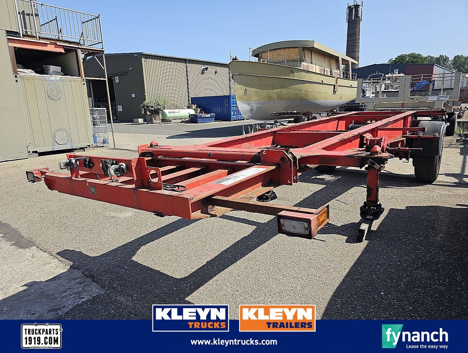 DAPA 20 FT CONTAINER 1 axle bpw drum, Overige kleuren, Bedrijf, Aanhangers en Opleggers, Te koop