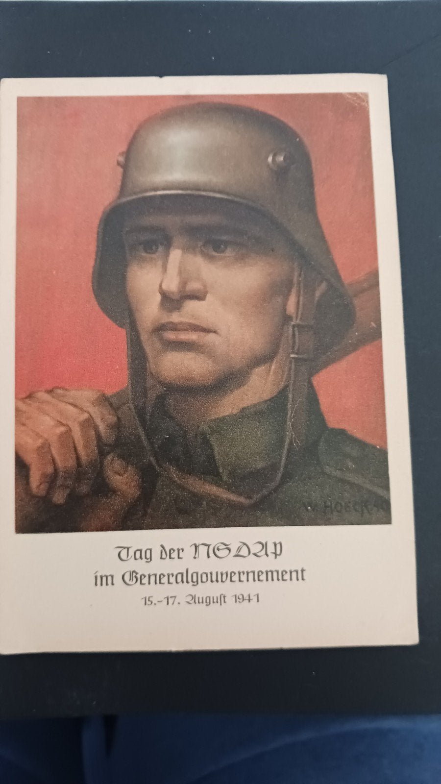 WOII Ansichtkaart: Tag der NSDAP 1941, Verzamelen, Ophalen of Verzenden, Duitsland, Foto of Poster