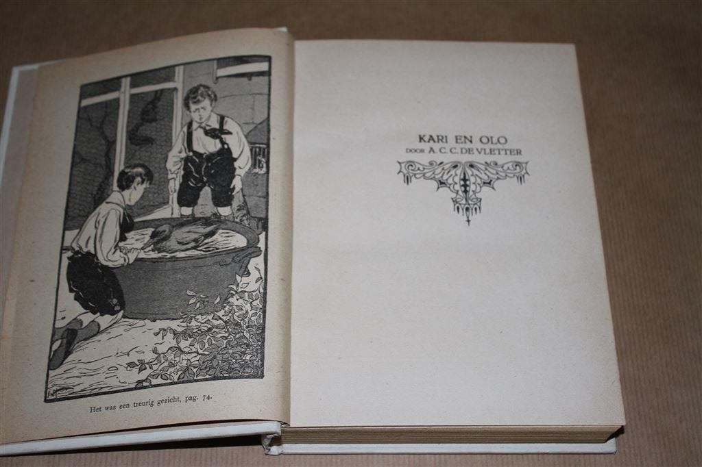 Kari en Olo. Vletter. Kluitman 1e dr. 1922., Boeken, Ophalen of Verzenden, Gelezen