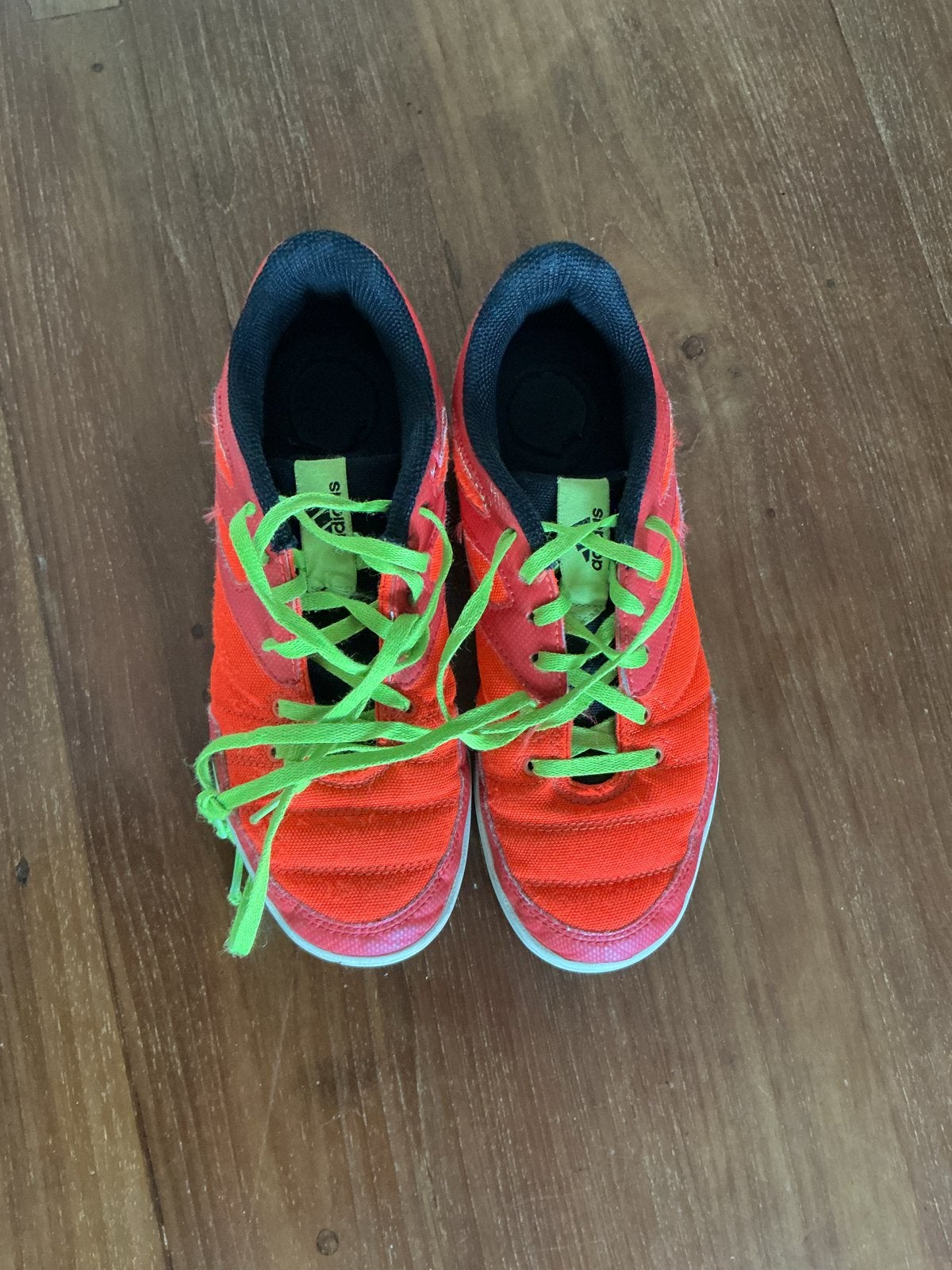 Adidas Sala zaalvoetbalschoenen - Oranje/Neon Groen, Ophalen
