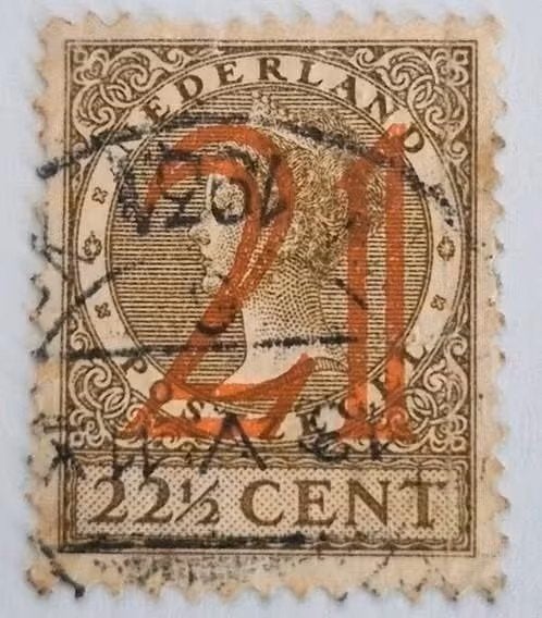 Nederland 1929 - nvph 224 -  Hulpzegel, Postzegels en Munten, Ophalen of Verzenden, T/m 1940, Gestempeld