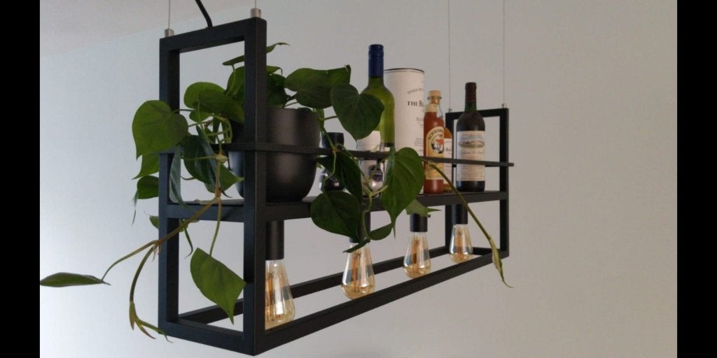 Hanglamp, Huis en Inrichting, Lampen | Hanglampen, Ophalen, Industrieel, Modern, E27 (groot), Zo goed als nieuw