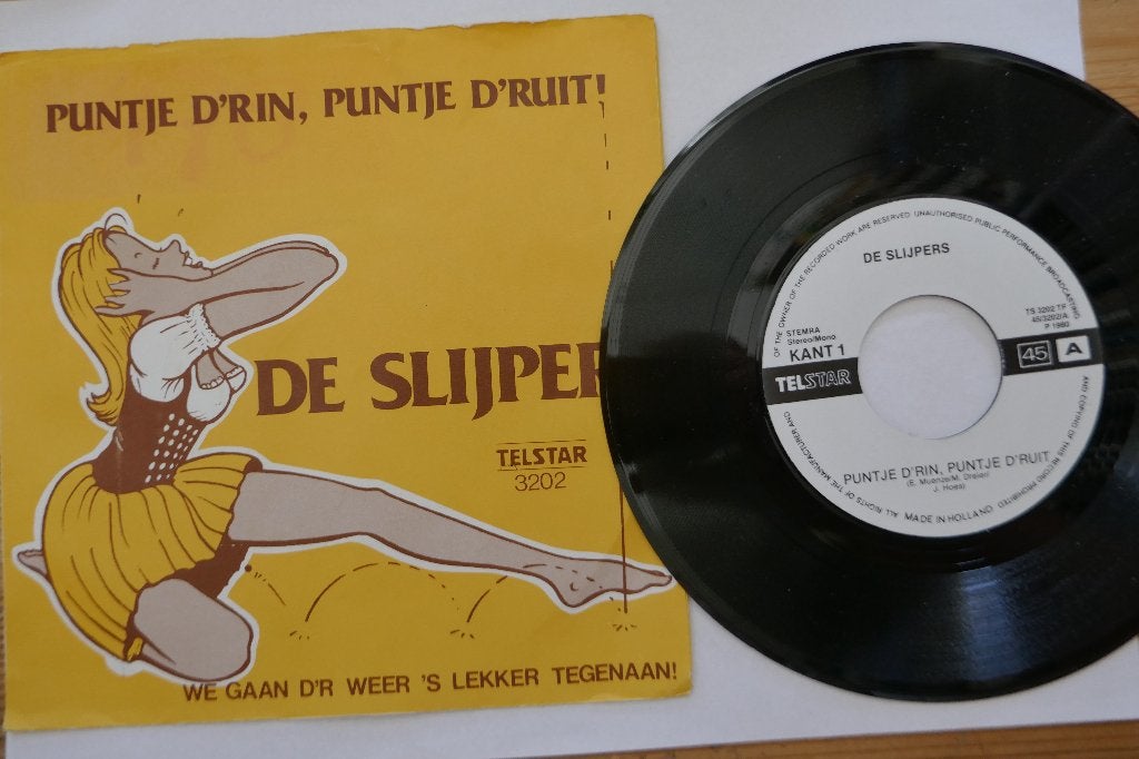 Single: De Slijpers – Puntje D'rin, Puntje D'ruit!, Gebruikt, 7 inch, Ophalen of Verzenden, Levenslied of Smartlap