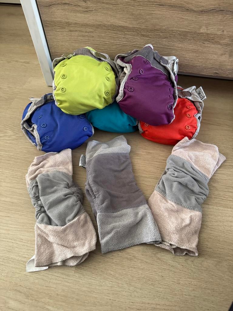 Vijf close pop in nachtluiers wasbare luiers, Kinderen en Baby's, Badjes en Verzorging, Zo goed als nieuw, Overige typen, Ophalen of Verzenden