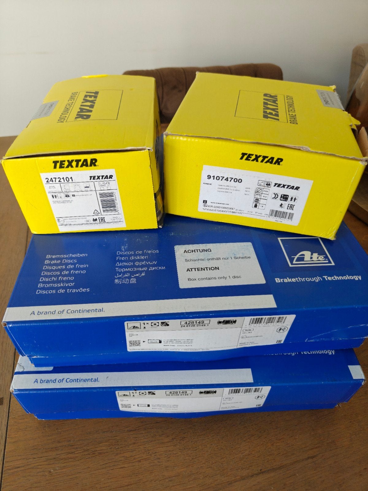 set remschijven + blokken Porsche Cayenne, Audi Q7, Ophalen, Nieuw, Audi