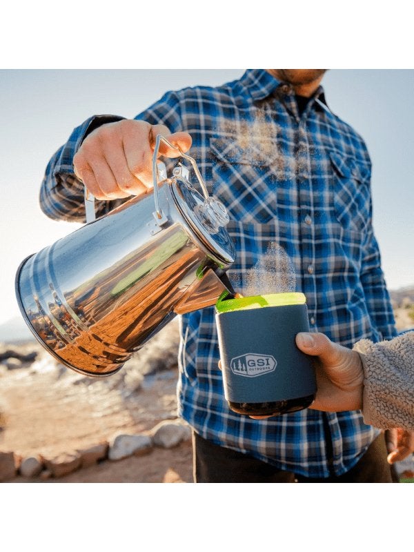 Glacier RVS Percolator Koffiezetter – 1,2 Liter, Mailto:contact@gsioutdoors.com, Glacier RVS Percolator Koffiezetter, Nieuw, Ophalen of Verzenden