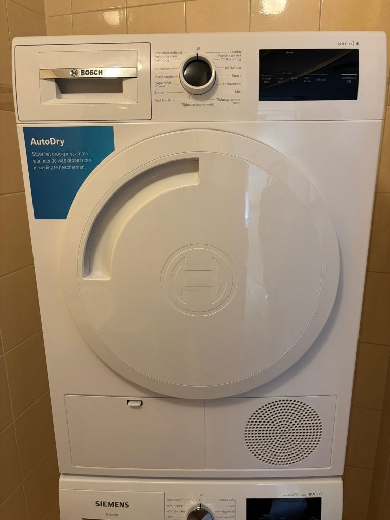 te koop Bosch serie 4wasdroger, Ophalen, 6 tot 8 kg, Luchtafvoer, Zo goed als nieuw