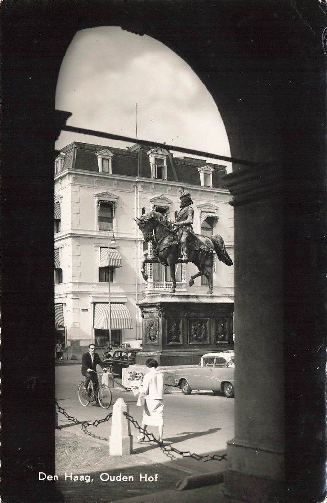 Den Haag, Ouden Hof, Ophalen of Verzenden, 1960 tot 1980, Gelopen, Zuid-Holland