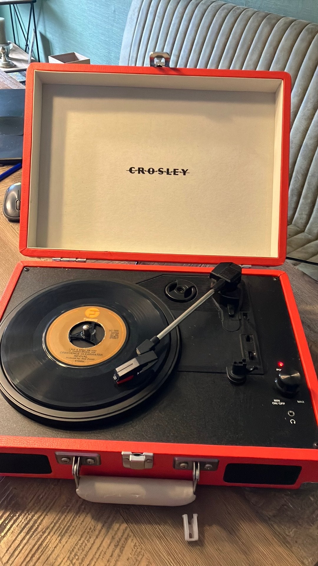 Crosley platenspeler in koffer defect met toeren, Audio, Tv en Foto, Platenspelers, Ophalen of Verzenden, Zo goed als nieuw, Overige merken