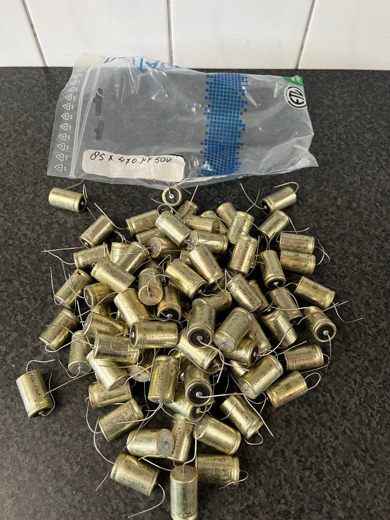 85 x nieuwe (ROE) elektrolytische condensator 470uf , 50v, Ophalen of Verzenden, Nieuw