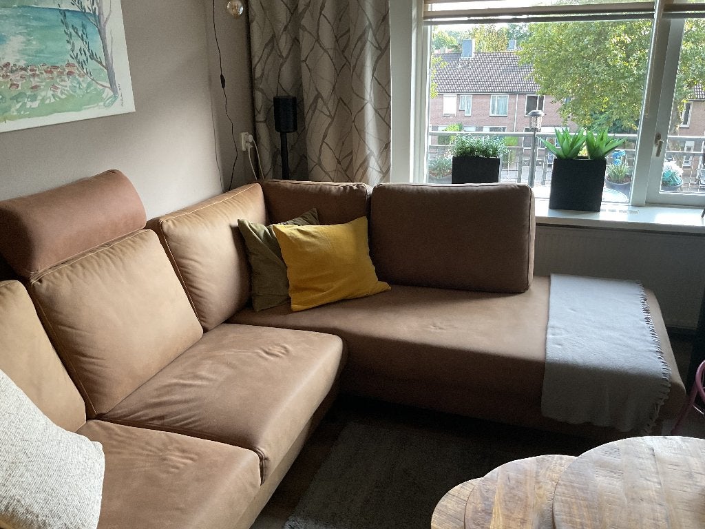 Hoekbank te koop, Huis en Inrichting, Ophalen, Hoekbank, Zo goed als nieuw, 200 tot 250 cm