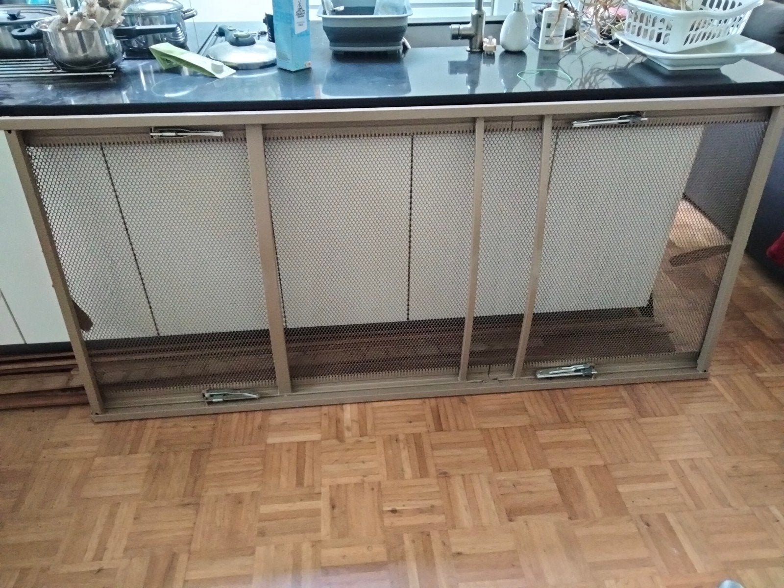 Auping Handmatig verstelbare bedbodem 90x200, Ophalen, Gebruikt, Grijs, Metaal