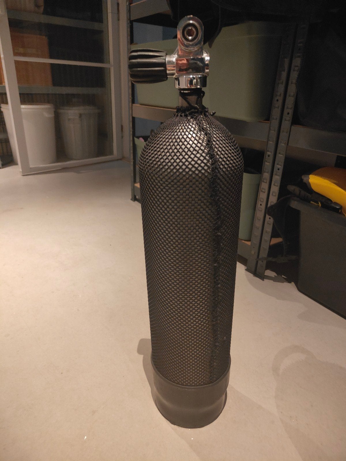 Duikfles perslucht 200 bar/7 liter, Ophalen