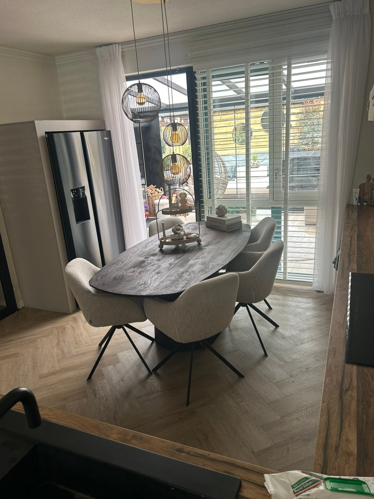 Nieuwe Japandi eet en salontafel, Ophalen, Japandi, 50 tot 100 cm, Vijf personen of meer