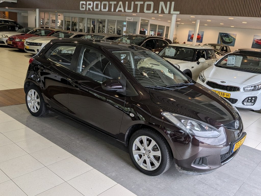 Mazda 2 1.3 S-VT Touring Airco, Trekhaak, Stuurbekrachtiging, Auto's, Mazda, Voorwielaandrijving, Stof, Gebruikt, 31 €/maand