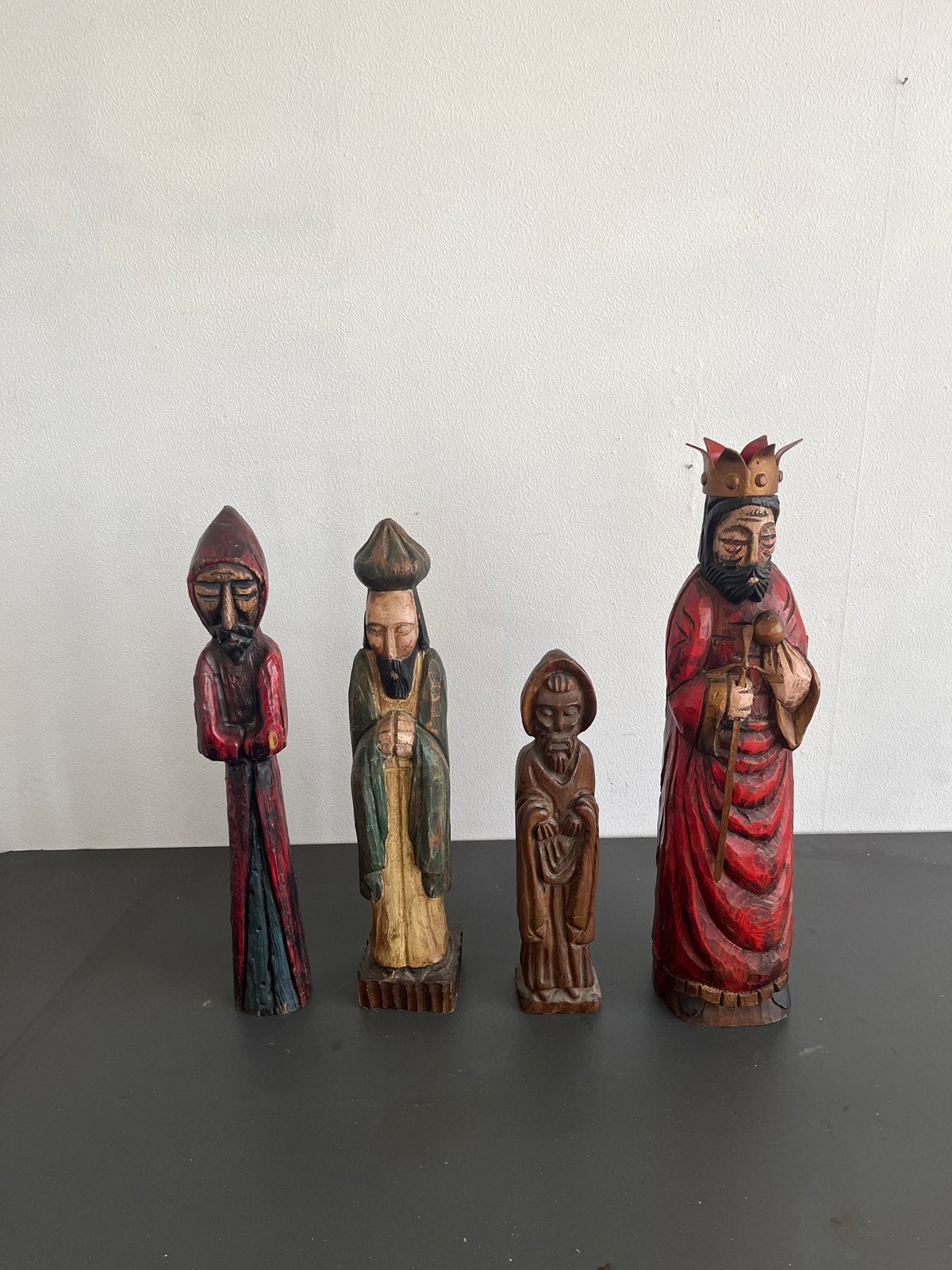 Oude handgesneden houten beelden, Ophalen, 20 - 50 cm, Beeld, Hout