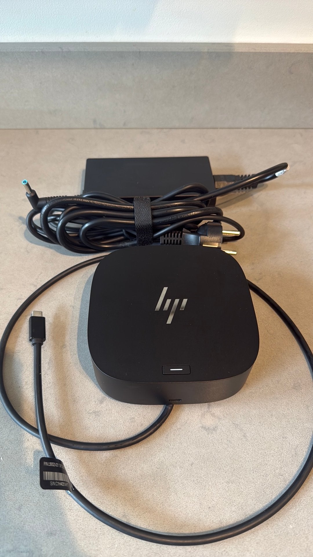 Hp dock G5 120W usb-c | compleet en z.g.a.n., Computers en Software, Ophalen of Verzenden, Zo goed als nieuw