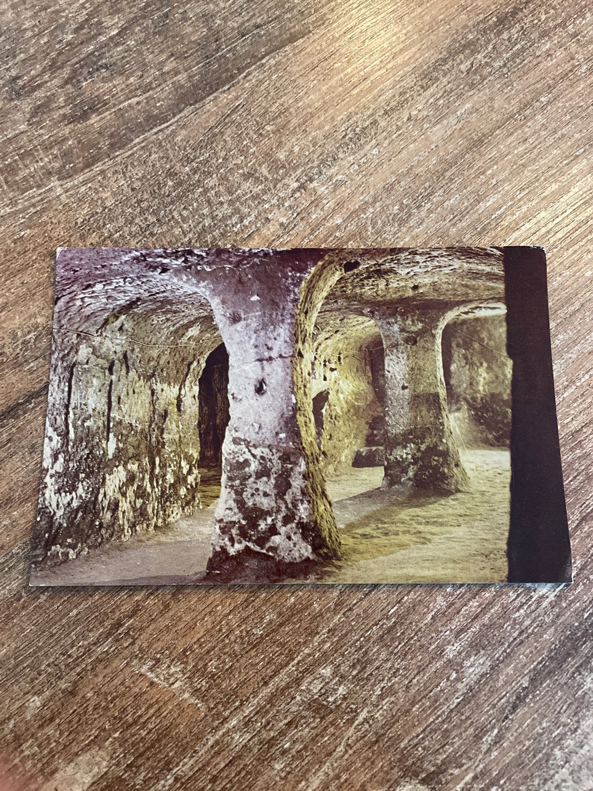 Ansichtkaart Derinkuyu ondergrondse stad, Nevsehir Turkije, Verzamelen, Ophalen of Verzenden, 1980 tot heden, Ongelopen, Buiten Europa