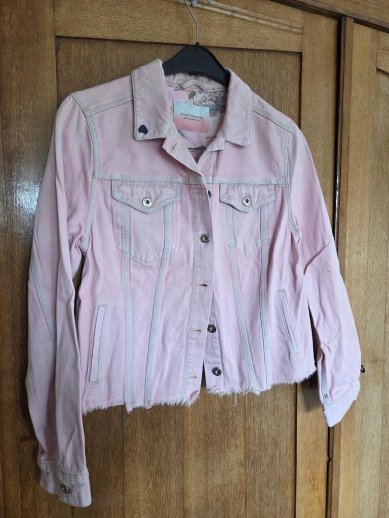 Scotch & Soda Roze Denim Jasje - Maat S, Scotch & Soda, Ophalen of Verzenden, Zo goed als nieuw, Roze