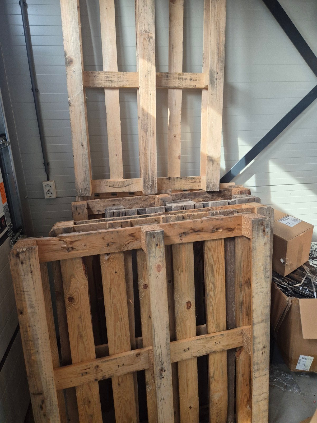 6 houten pallets, Ophalen of Verzenden, Overige houtsoorten, Minder dan 200 cm, Pallet