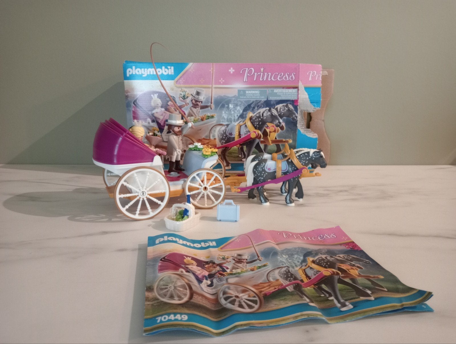 Playmobil koets 70449, Kinderen en Baby's, Speelgoed | Playmobil, Complete set, Voertuig, Ophalen of Verzenden, Zo goed als nieuw
