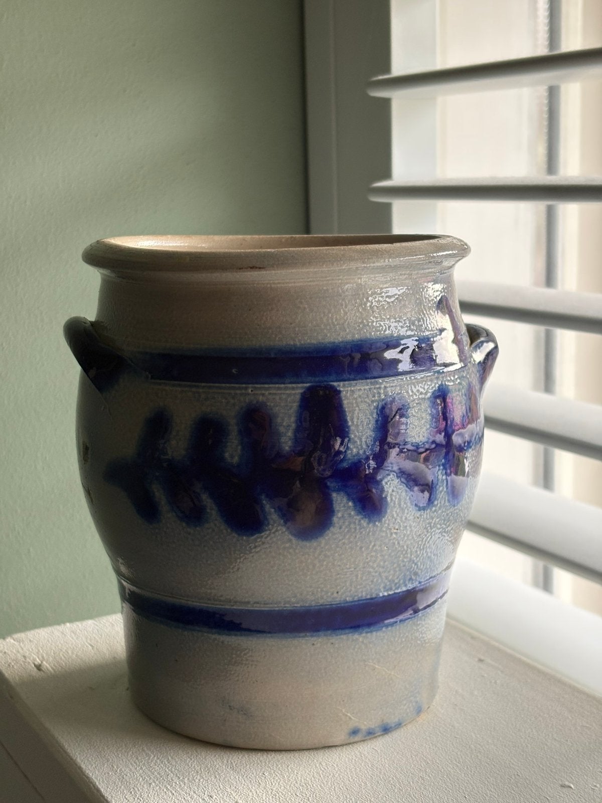 Antieke grote  Keulse Pot , hoogte 17 cm, Ophalen