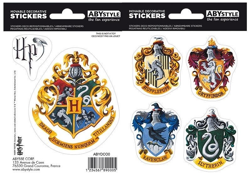 Harry Potter sticker set Hogwarts houses, Ophalen of Verzenden, Nieuw, Gebruiksvoorwerp