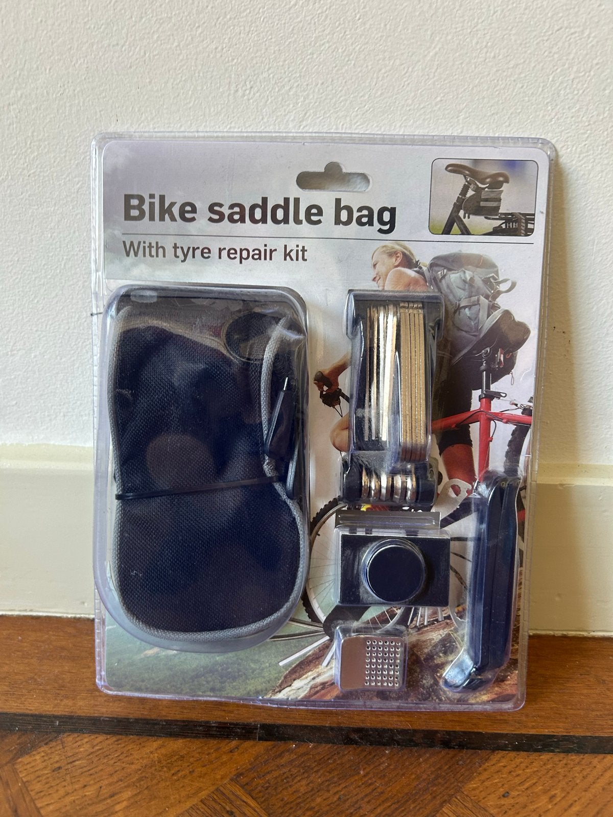 Fietszadeltas met bandenreparatieset - Nieuw, Fietsen en Brommers, Ophalen of Verzenden, Nieuw