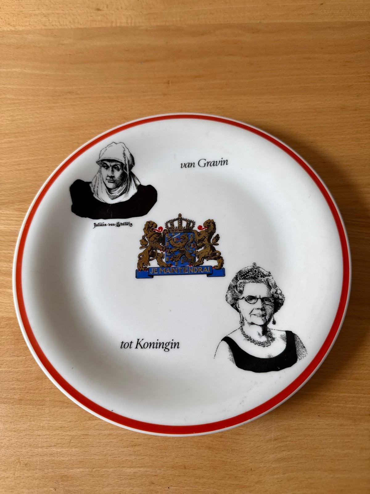 Gedenkbord Juliana van Gravin tot Koningin Maastricht, Ophalen of Verzenden